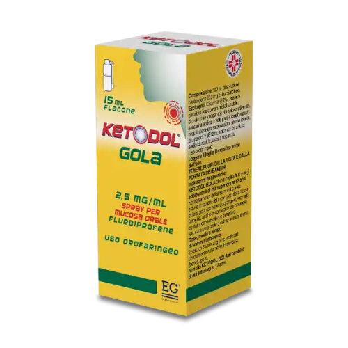 KETODOL SPRAY POUR LA GORGE EG®15ml PRÉSENTOIR