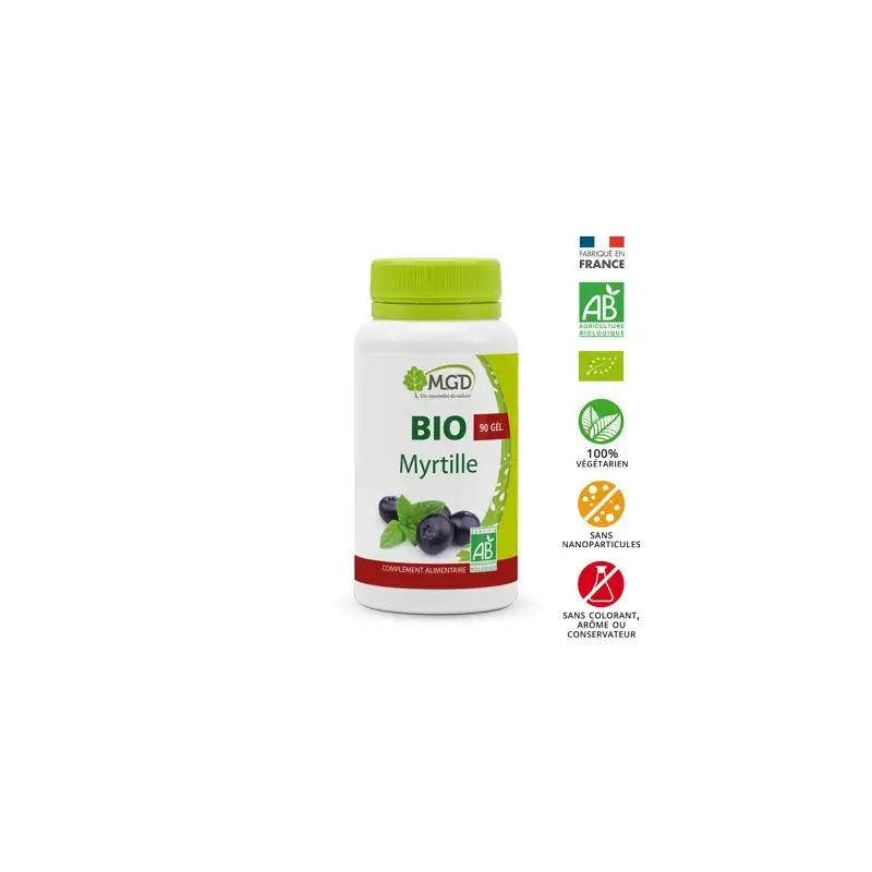MGD bio myrtille boite 90 gélules