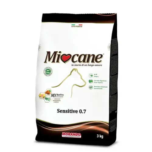 Mio Cane Sensitive 0,7 Croquettes Chien au Saumon Morando 3Kg