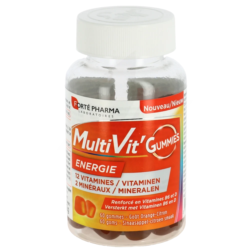 Multivit' Gummies Energie Gommes Pot De 60
