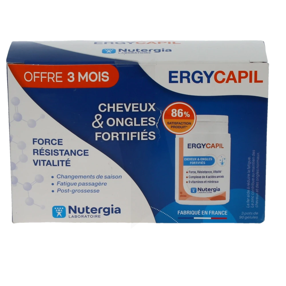 Nutergia Ergycapil Gélules 3boîte De 90