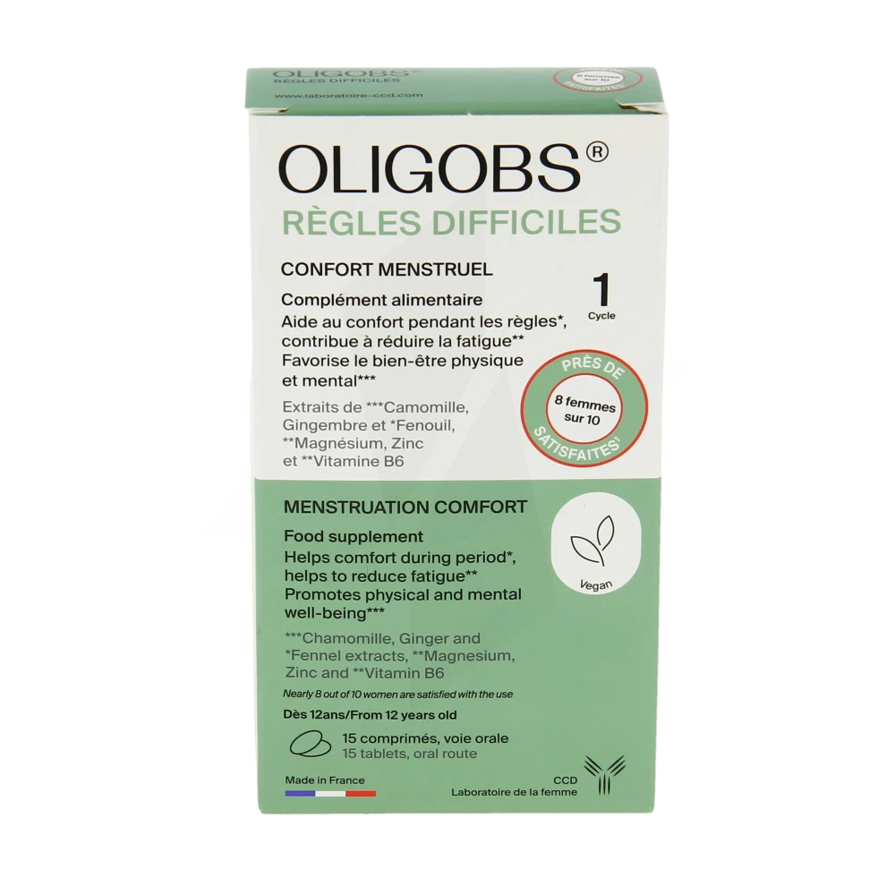 Oligobs Règles Difficiles 1 Cycle Comprimés Boîte De 15