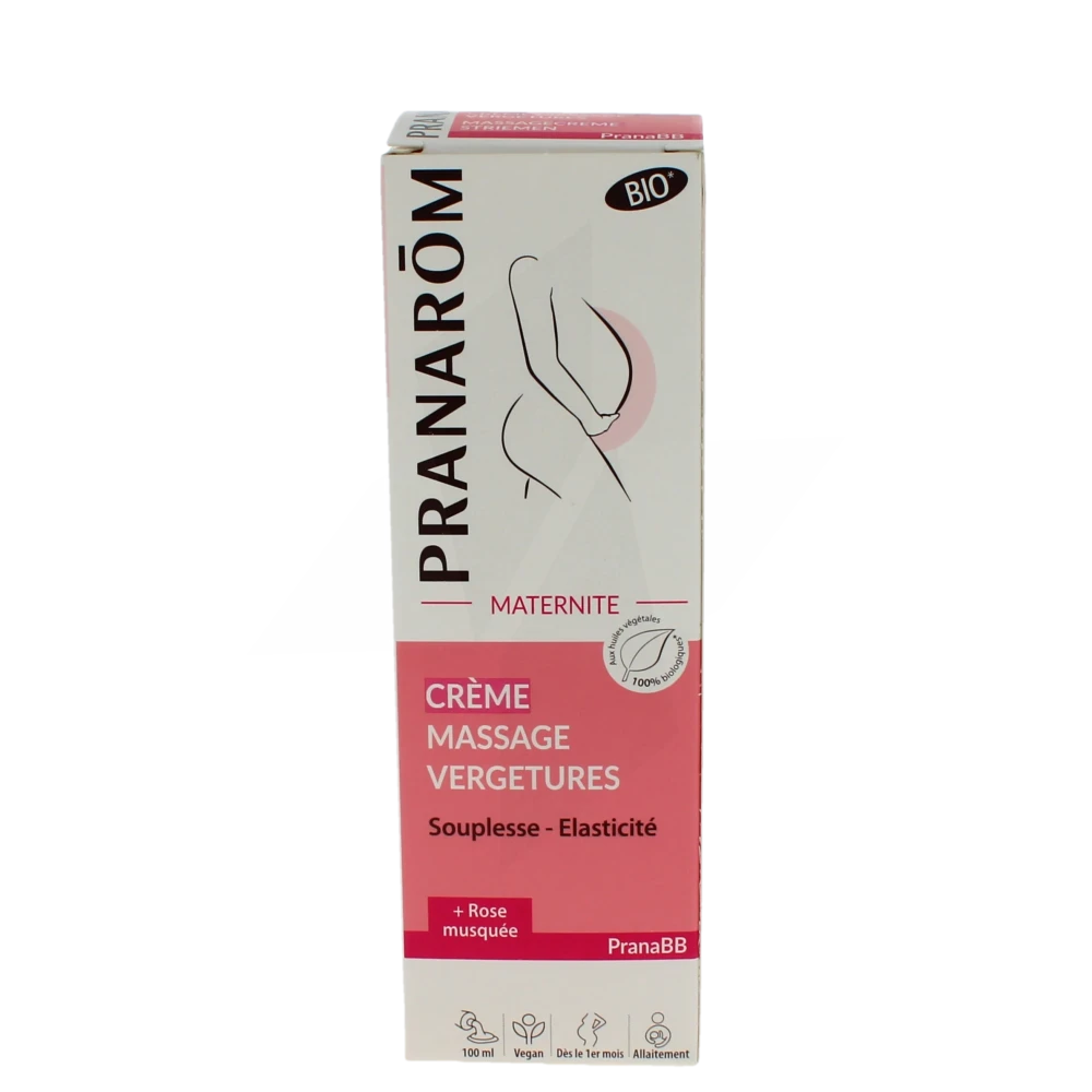 Pranarôm Maternité Crème De Massage Vergetures Bio Tube De 100 Ml