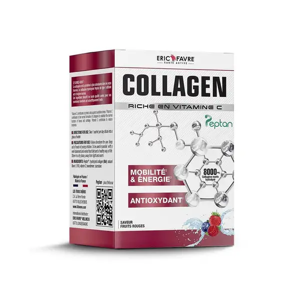 Eric Favre Collagen peptan enrichi en vitamine C 10 sachets