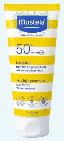 Mustela Lait Solaire Très Haute Protection Bébé-EnfantSPF50+ 100 ml