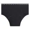 Dim boxer menstruel lavable en coton bio noir Flux abondant 36/38