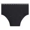 Dim boxer menstruel lavable en coton bio noir Flux abondant 32/34