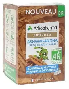Arkogélules Ashwagandha Bio 60 gélules Arkopharma