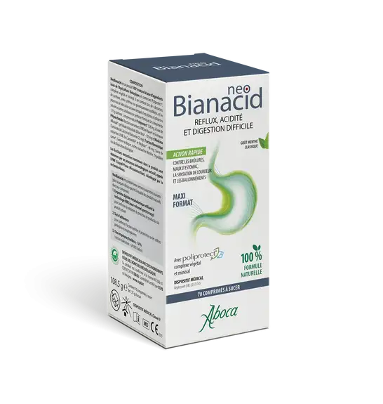 Aboca NeoBianacid Acidité et Reflux format éco 70 comprimés