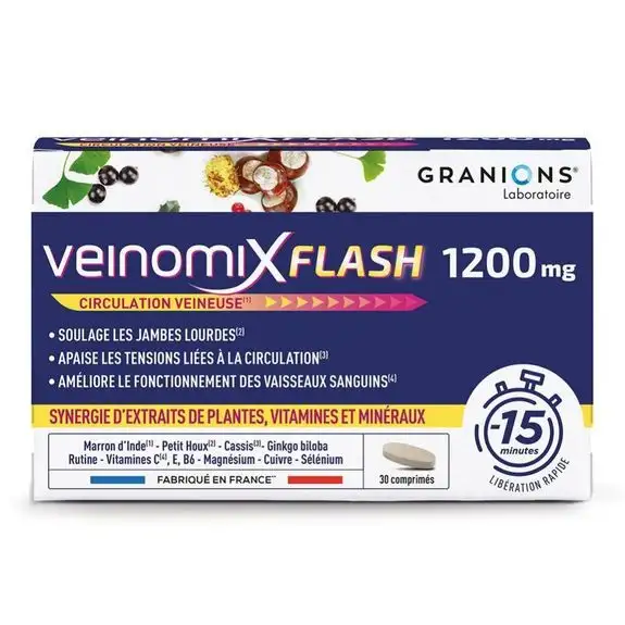 Granions Veinomix Flash Comprimés x 30