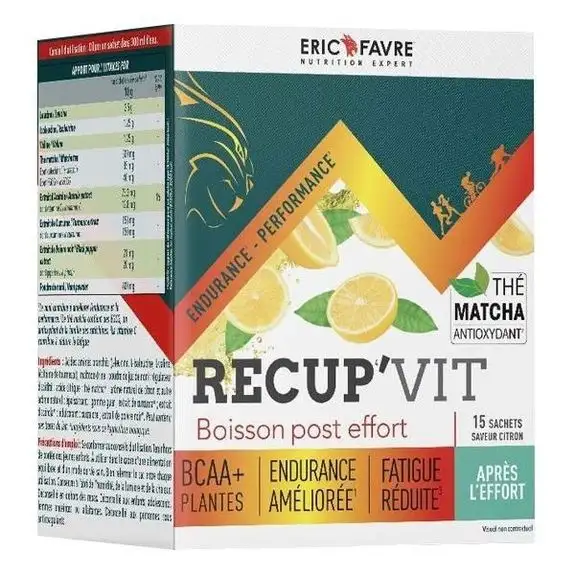Eric Favre Recup'vit saveur citron 15 sachets