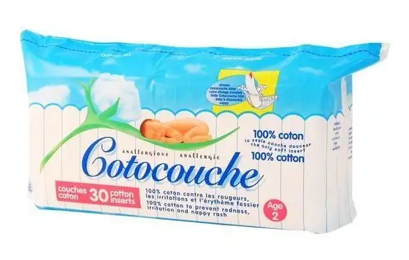 Cotocouche couches coton 2ème Âge X 30