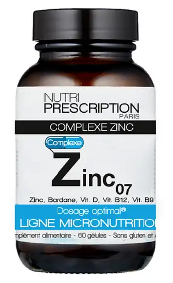 Nutri Prescription ZINC07 Complexe Zinc 60 gélules
