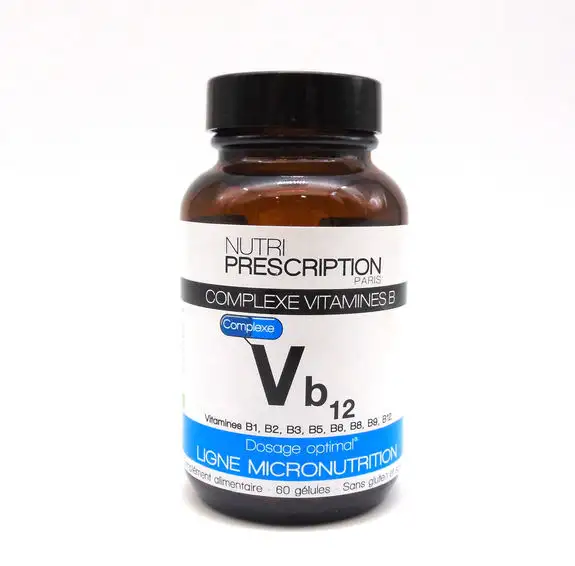 Nutri Prescription VB12 Complexe vitalité Vitamine B 60 gélules