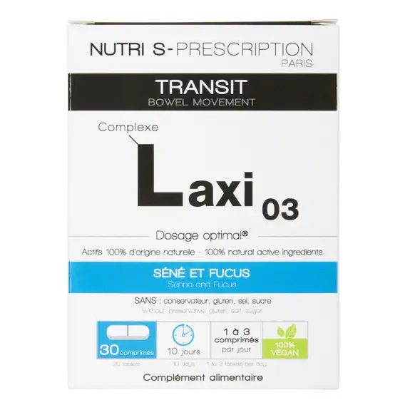 Nutri Prescription LAXI-03 Transit - 30 comprimés