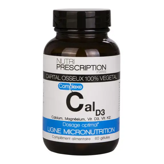 Nutri Prescription CalD3 Capital osseux vitD  60 gélules