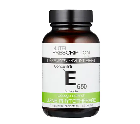 Anti gaspi 01/26 Nutri Prescription E550 Défenses immunitaires 60 gélules