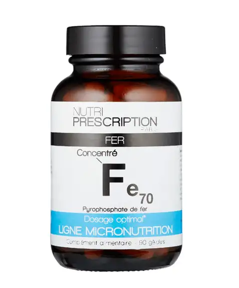 Nutri Prescription FE70 fer 90 gélules