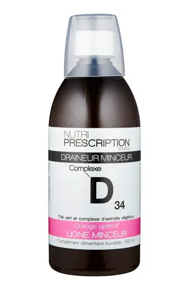 Nutri Prescription D34 Draineur-Minceur-Détox 500 ml