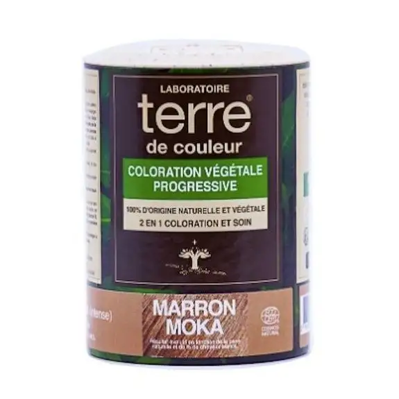 Terre de Couleur - Soin colorant 100% végétal marron moka