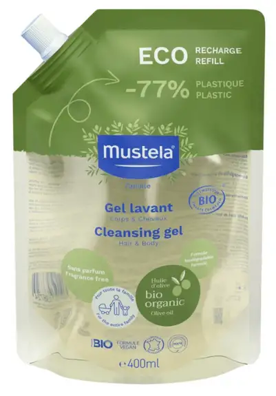 Mustela Éco-Recharge Gel Lavant Bio 400 ml