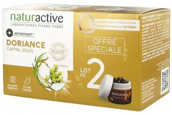 Naturactive Doriance Capital Soleil Lot de 2 x 60 Capsules