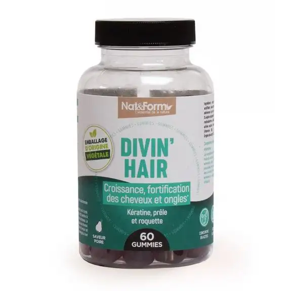 Nat & Form Les splendid Divin'Hair 60 gummies