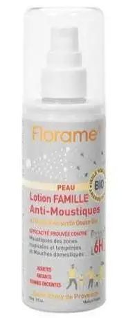 FLORAME Lotion Anti Moustiques Aux Huiles Essentielles Bio 90ml