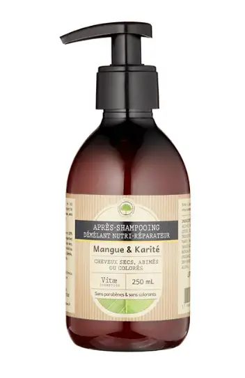 VITAECOSMETICS Après-shampooing nutri-réparateur Mangue & Karité 250ml