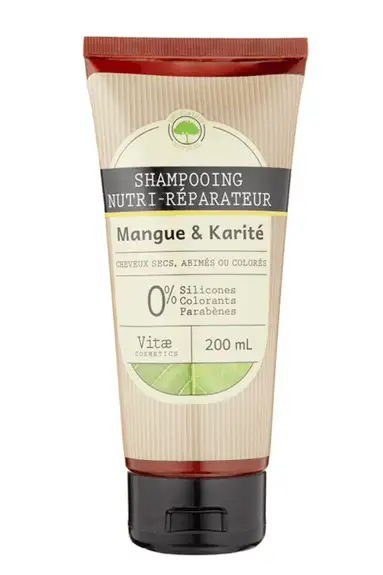 VITAECOSMETICS Shampooing nutri-réparateur Mangue & Karité 200ml