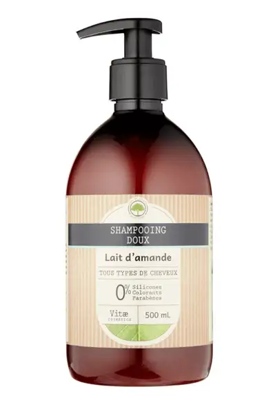 VITAECOSMETICS  Shampooing doux au lait d'amande 500ml