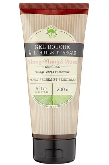 VITAECOSMETICS  Gel douche surgras Ylang-Ylang & Musc 200ml