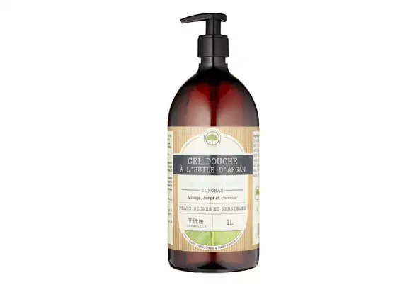 VITAECOSMETICS  Gel douche surgras Jasmin & Tiaré 1L