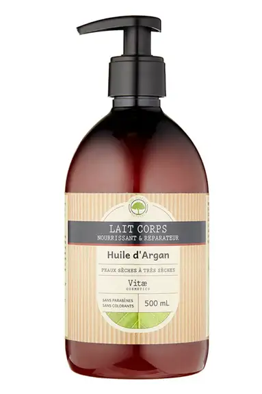 VITAECOSMETICS Lait corps à l'huile d'argan 500ml