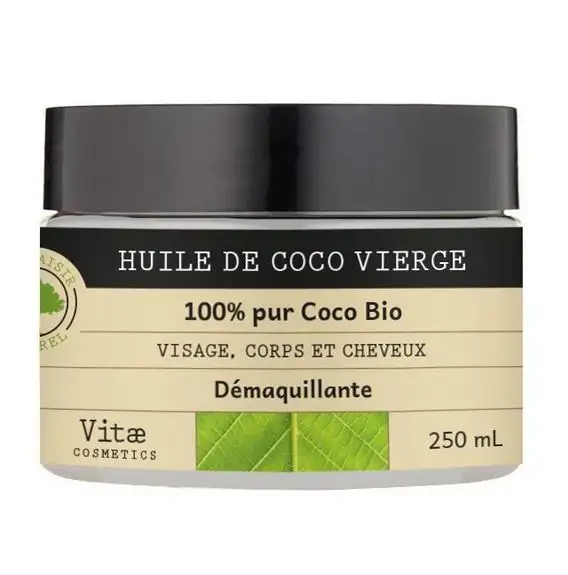 VITAECOSMETICS  Huile de coco vierge 250ml