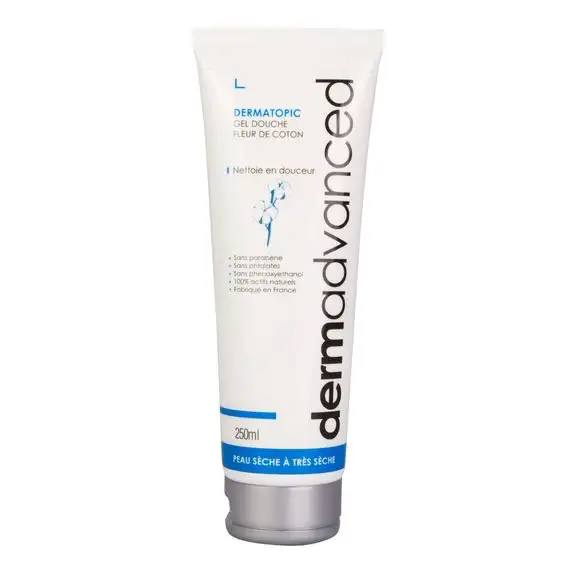 DermAdvanced Gel douche fleur de coton 250ml
