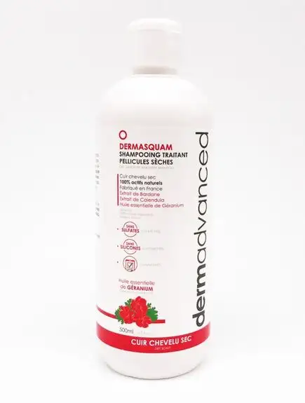 DermAdvanced Shampooing traitant pellicules sèches 500ml