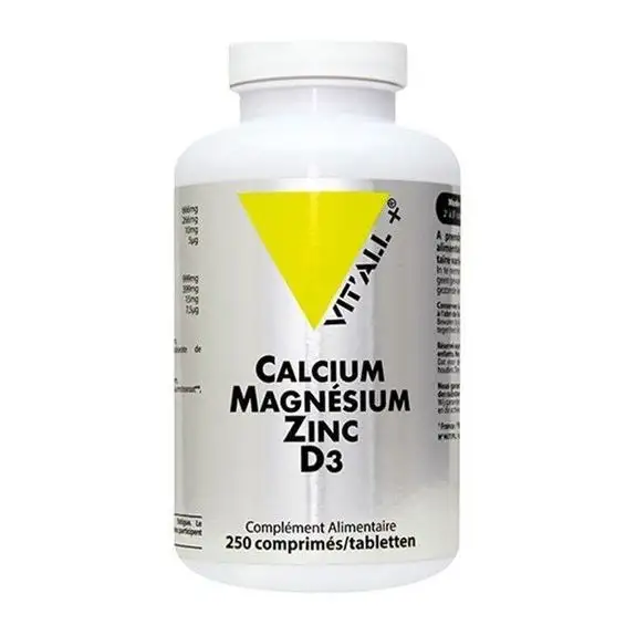 VITALL+ CALCIUM MAGNESIUM ZINC Bisglycinate + D3  250 cps