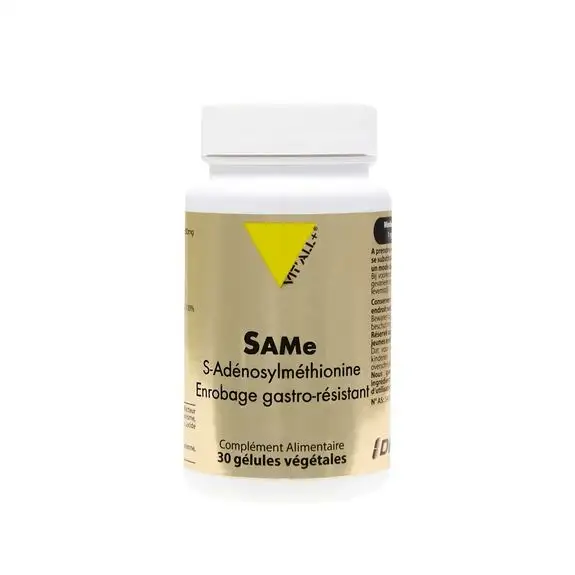 VITALL+ SAMe (S-Adénosylméthionine)  30 caps