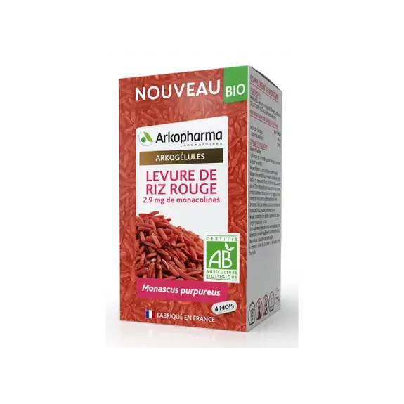 Arkopharma Arkogélules Levure de Riz Rouge Bio 120 Gélules
