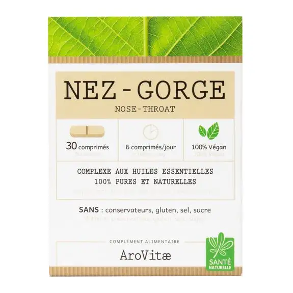 Arovitae NEZ GORGE 30 comprimés