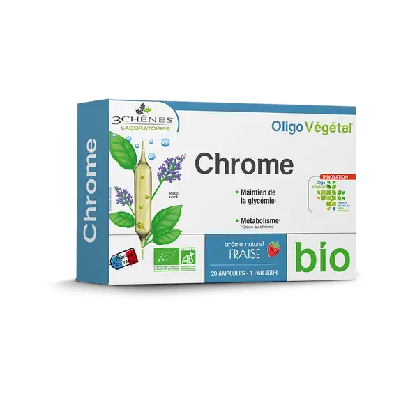 3 Chênes Oligo végétal Bio chrome 20 ampoules