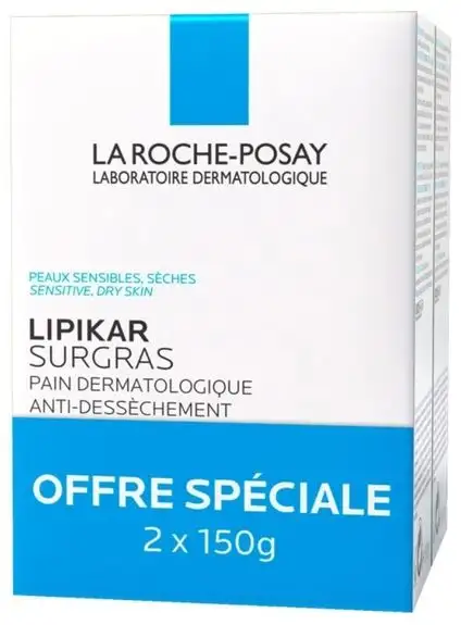 La Roche-Posay Lipikar Pain Surgras Lot de 2 x 150 g