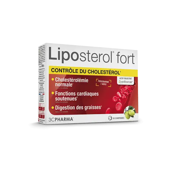 3C Pharma Liposterol Fort 30 Comprimés