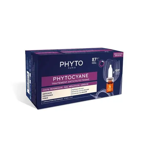 Phyto Phytocyane Traitement Antichute Progressive Femme 12 x 5 ml