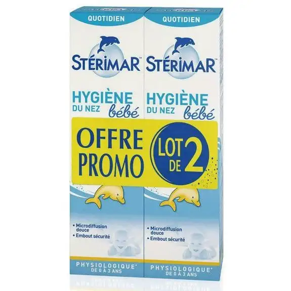 Stérimar Bébé Hygiène du Nez Lot de 2 x 100 ml