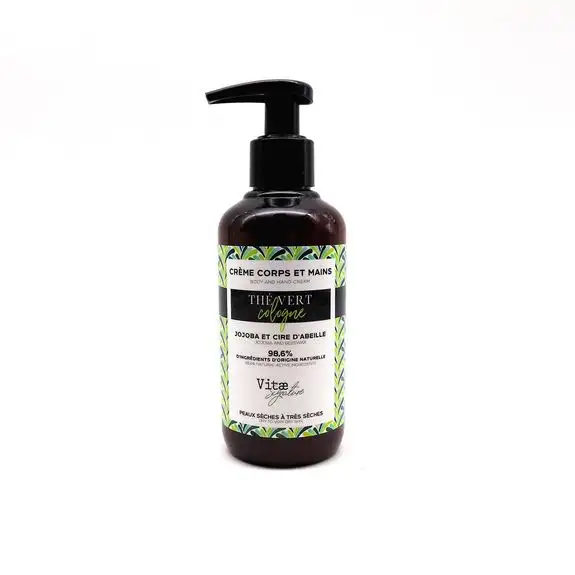 VitaeSignature Crème corps et mains Thé vert & Cologne 200 ml