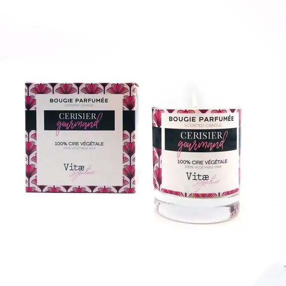 VitaeSignature Bougie Parfumée Cerisier Gourmand