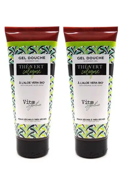 VitaeSignature Gel douche - Thé vert & Cologne 200MLx2