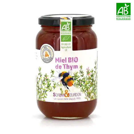 Miel Bio de thym - Pot 500 g - Sornin & Bourdon